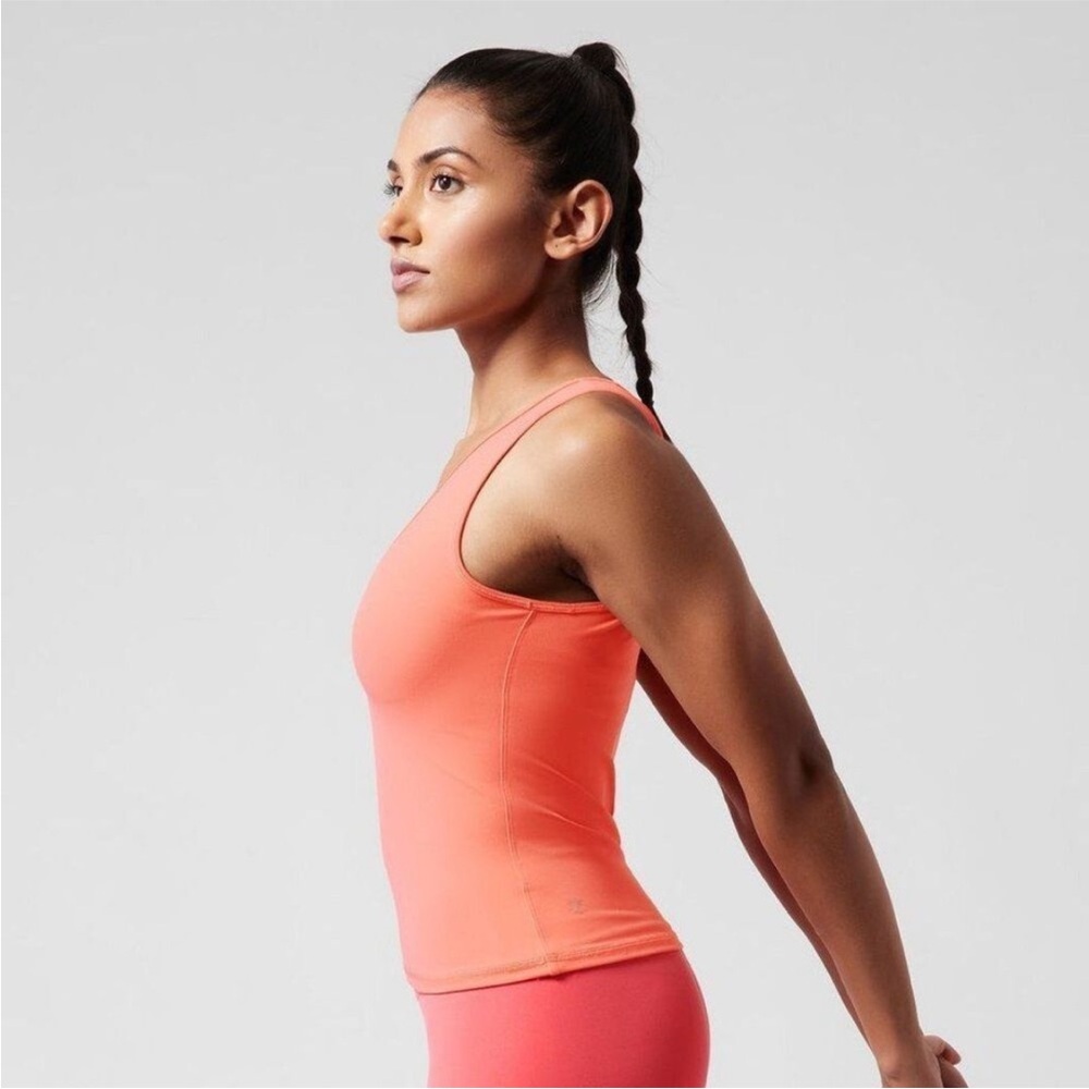 Athleta Transcend Tank Top Camisole in Sunset Glow Peach
